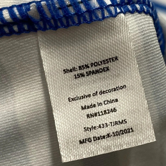 NWT CABANA LIFE Road Map RashGuard  UPF 50+ Stripped Blue Top XL - Picture 7 of 9